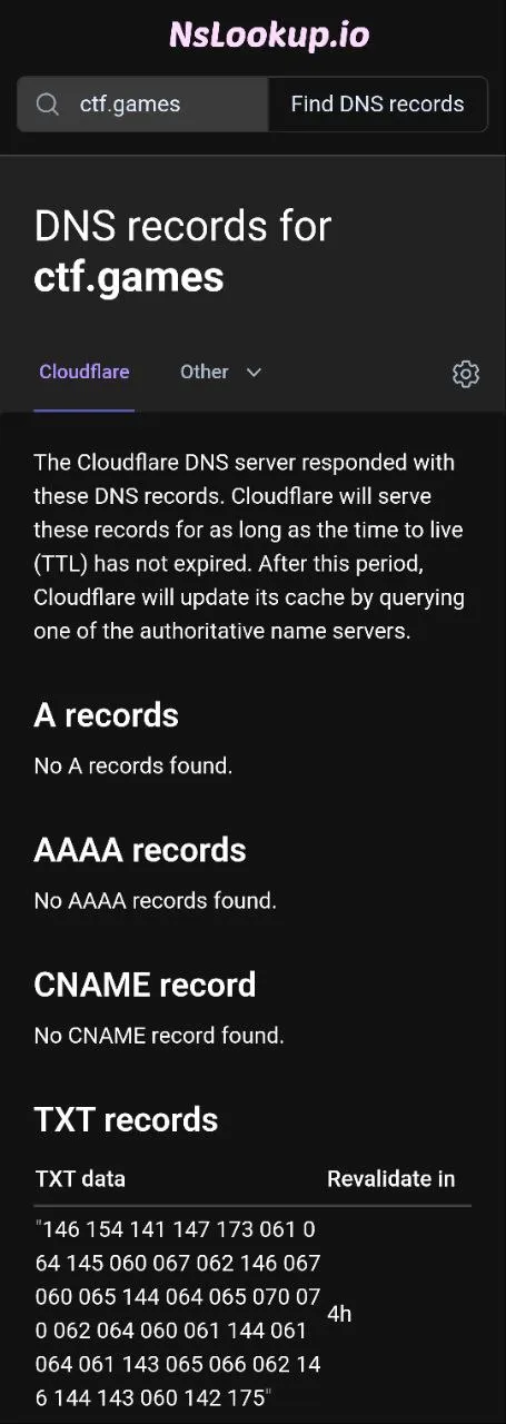 DNS record