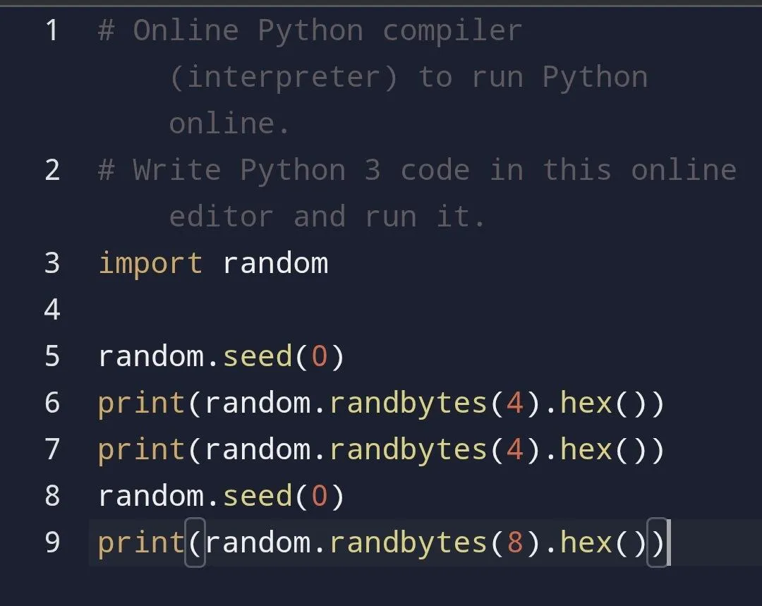 online intepreter result